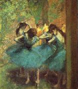 Edgar Degas Dancers in Blue France oil painting reproduction